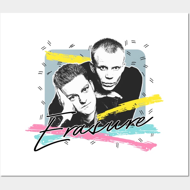 Erasure // Retro 80s Fan Art Design Wall Art by DankFutura